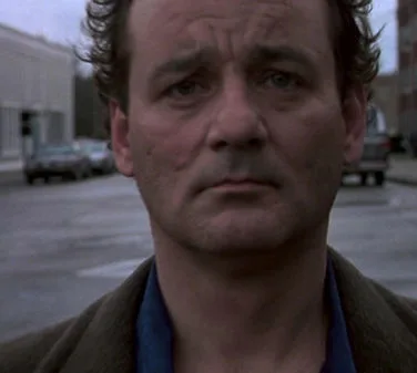 Bill Murray in the film Groundhog Day